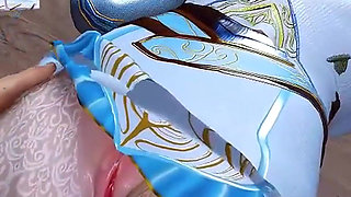3D Hot Cosplay Babe Naked Her Boobs Got Fucked by Old Cock