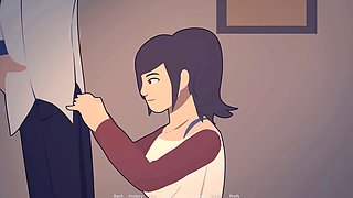 Bold girl gives head during her first encounter in the town exposé