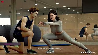 Hot MILF Wanda Gets Pants Pulled Off & Kissed Hard - Uncensored Gym Action
