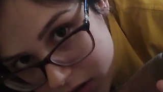 Eye Contact Tonguejob Swallow