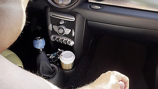 Day in the sun, in public, naked and masturbating in full view