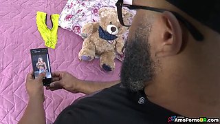 Stepdaughter Tainara Paraizo Caught Naked On Phone - Big Tits Blonde Teen Anal Fuck