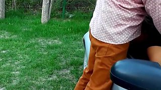 Horny MILF slut in the car soul-stirring porn movie