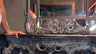 Double Ass Worship! Adreena Winters and Mistress Ava Black Squash Two Pathetic Slaves with Their Pert Firm Asses!