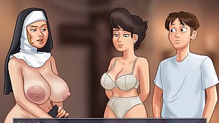 Sadistic nun goes wild in Summertime Saga, purging your sins