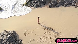 Big juggs well-rounded babe and Asian wife strip