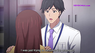 From Shy to Soaked: Rough Desk Pound for My Coworker - Anime Hentai, ENG Sub