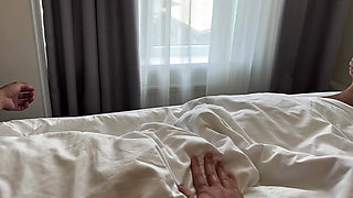Pregnant Woman Woke up a Cock with a Blowjob and Got a Creampie in the Morning