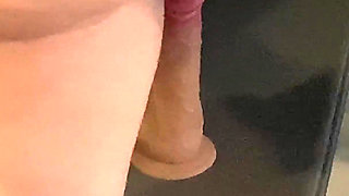 A Lot of Desire to Ride the Cock on the Chair and Fill It with Pussy Humors