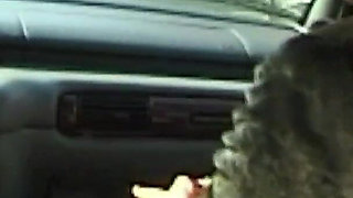 Hairy Pussy Babe Blows Huge Cock in the Car and Gets Ass Fucked Hard and Deep