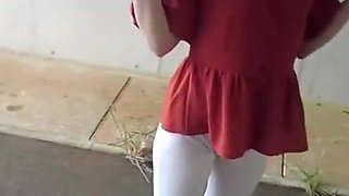 Steamy T Back Stroll with a First Time Outdoor Peach That Drives Nonstop Release Part.3