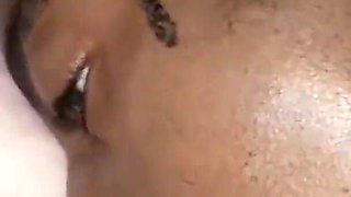 YoungEnglishBBW rubbing my fat pussy while BBC Nata4sex eats my pussy