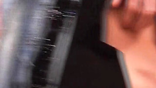 Redhead German doll eats cum after hardcore fuck