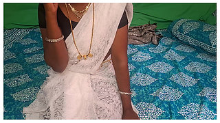 Hot Threesome Between Indian Wife with Husband and Husband Friend