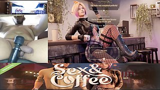 Horny girl shows off her coffee and hump gameplay in a cock cam session