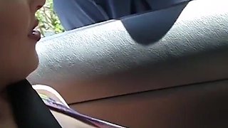 Jaylene Rio with huge tits drives around and meets guy with huge cock to fuck