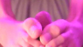 Barefeet Footjob - Intense Cum Explosion on Soles