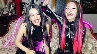 Halloween demons will brainwash you and put you completely under their control. Dominatrix Nika and DarkSpaceSolar. Mindfuck. Mi