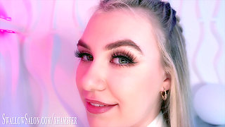 Cute Blonde Maisey Monroe Sucks Cock at Swallow Salon