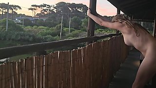 Cute Blonde MILF spending time in nudist hotel