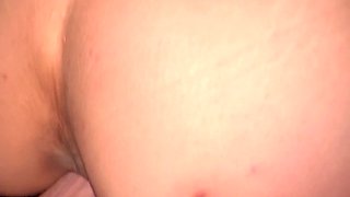 Homely girl with big tits finally gets some action at her house