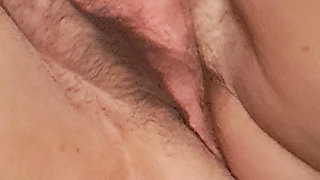 This hairy and horny mom's pussy