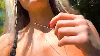 Camgirl Public Flashing: Amateur, Blonde  Solo Porn