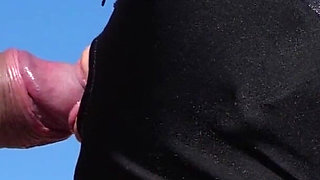 Intense Outdoor Blowjob in Front of Powerful Windmills Till He Cum in Her Mouth
