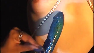 Vintage lesbians threesome dildo sex