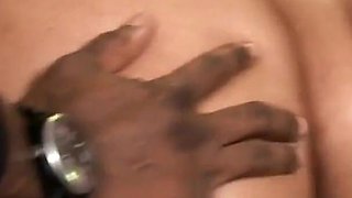 busty ebony skin sucks and fucks big black cock