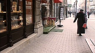 Milf threesome ends in sticky facials