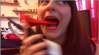 Extreme Fetish Masturbation With Shoe Heels All Inside Hot Pussy