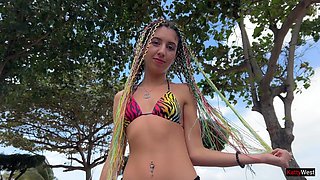 Rastafarian Girl Smokes a Magic Cigarette and Wants Anal Sex