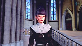 Adorable milf in a wild animated scene that will break her!