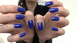 My Long Blue Fingernails Make You Weak, JOI, Lady Victoria Valente