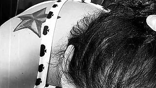 The Pictures Black and White She Sucks That Cock with All Her Fucking Might Cum Guzzler