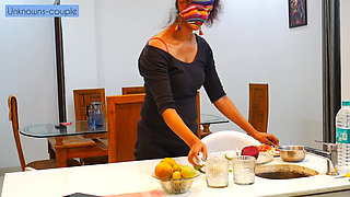 Lonely Housewife Calls Househelp to Cook and Fuck in Kitchen 1