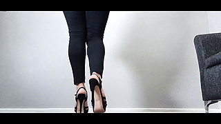 Beautiful Strappy Stilettos and Feet