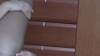 Sexy Amateur Blonde Lisa in Her Pantyhose Teasing