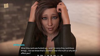 Steamy visual novel gameplay featuring a hot teacher and plenty of big boobs