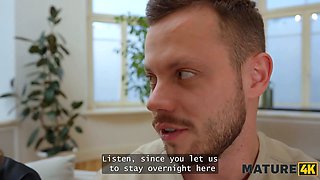 Mature4k. Moon Flower and polly yangs are having fun with a large schlong