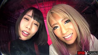 Risa and Yua Nanami Humiliate You with Saliva-drenched Tongues and Smoky Breath. a Filthy POV Punishment Dripping with Spit