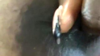 Ebony African Big Ass Teen Shaking the Ass and Fingering Her Pussy to Orgasm
