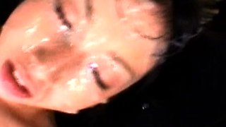 Amateur girlfriend anal and blowjob with facial