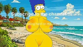 Marge Sucked off a Bodybuilder on a Nudist Beach! New Animation Dsanimatin Hentai!