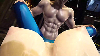 Samus  Threesome With Two Men In A Space Station