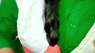 Desi Girl in Uniform Teases Lover - POV Doggy Style Sex Part 1
