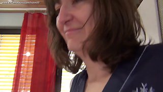 Dildo Fucking In The Kitchen - HotMilf