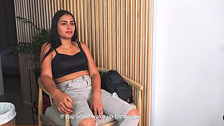 Innocent 18yo Latina Sucks Big Cock