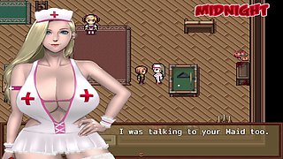 Big-boobed mom in an animated zombie retreat adventure